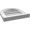Ekena Millwork Round Top Surface Mount PVC Gable Vent: Functional, w/ 2"W x 2"P Brickmould Sill Frame, 14"W x 16"H GVPRT14X1603SF - alternate 2